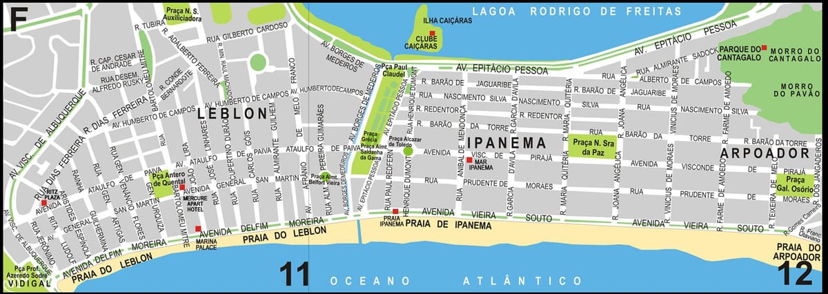 žemėlapis gėjų Rio de Žaneiras