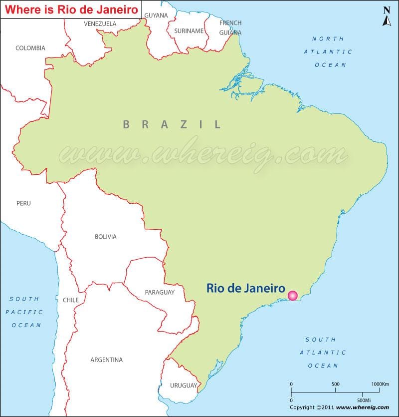 rodyti Rio de Žaneiras žemėlapyje