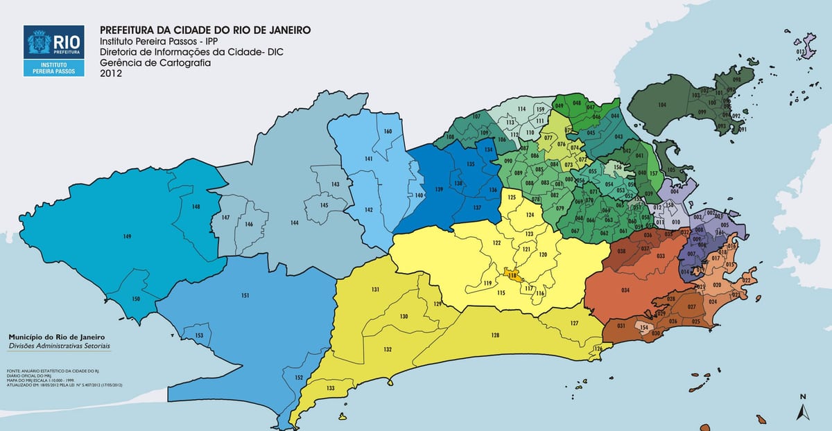 Rio de Žaneire arrondissement žemėlapyje