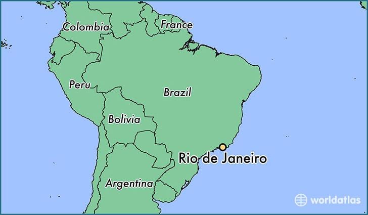 žemėlapis Rio de Žaneiras